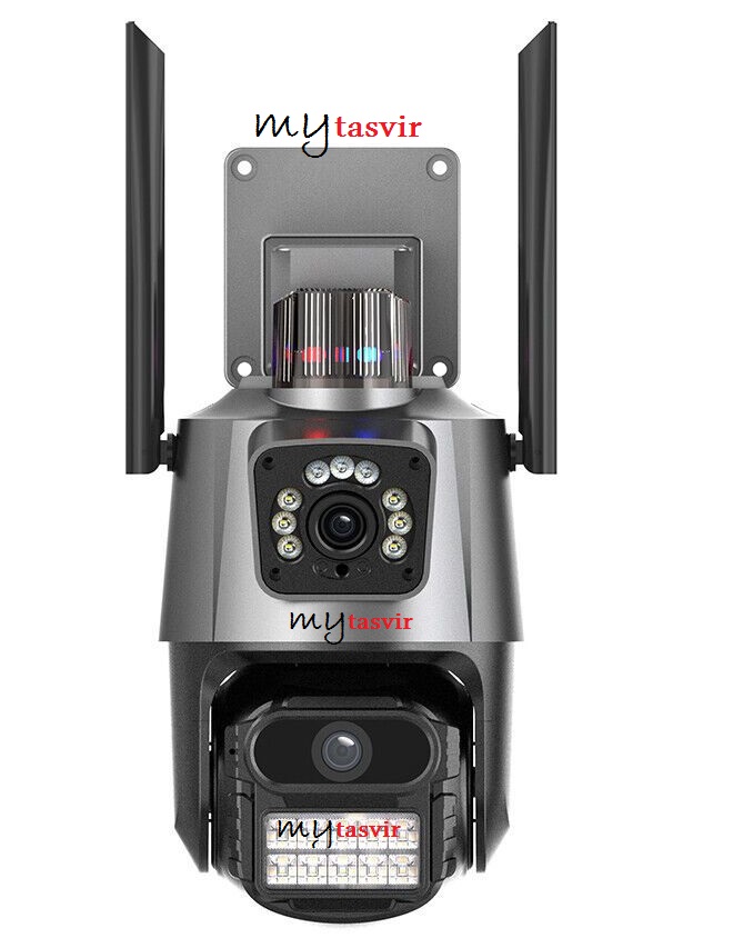 دوربین مداربسته مینی اسپید دام سیم کارتی 6 مگا پیکسل دو لنز ثابت و متحرک v380