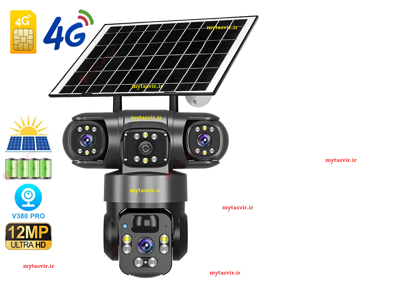 دوربین اسپیددام سه تصویر خورشیدی